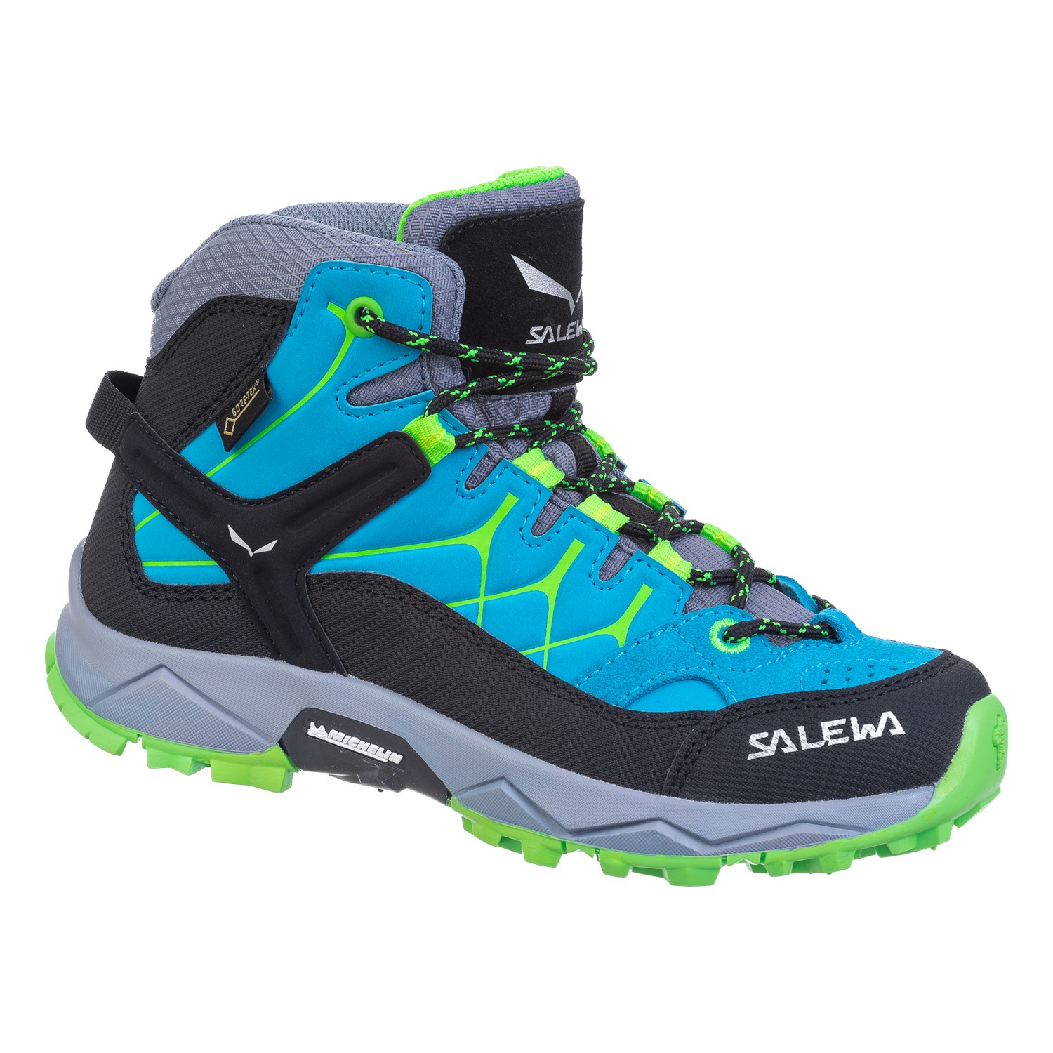Salewa Alp Trainer Mid GORE-TEX® Çocuk Bot Mavi/Yeşil Türkiye 073826SUK